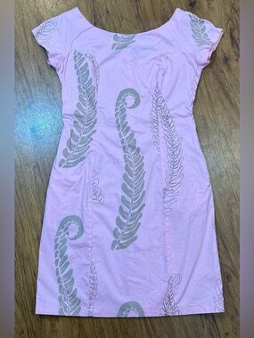 Women’s Sig Zane Dress Hilo Hawaii Pink Floral XS Authentic Hawaiian Original